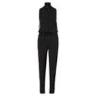 Ralph Lauren Lauren French Terry Mockneck Jumpsuit Polo Black/herbal Milk