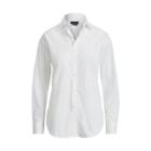 Ralph Lauren Lace-up Cotton Boyfriend Shirt White