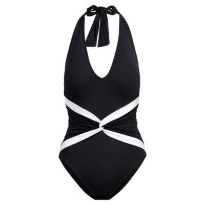 Ralph Lauren Twisted Halter One-piece Black