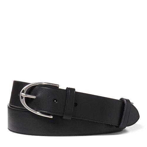 Polo Ralph Lauren Vachetta Leather Dress Belt Black