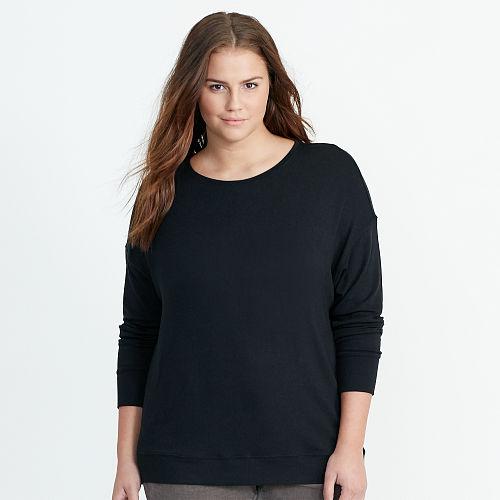 Ralph Lauren Lauren Woman Relaxed Jersey Top Black