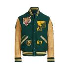 Ralph Lauren Wool-blend Letterman Jacket College Green