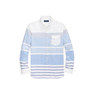 Ralph Lauren Classic Fit Striped Shirt Bermuda Blue Horizon