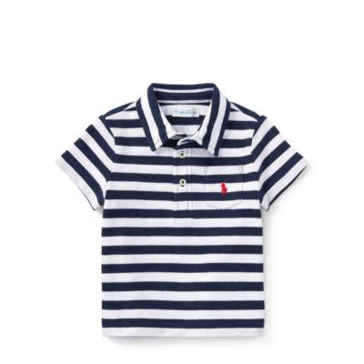 Ralph Lauren Featherweight Cotton Mesh Polo White 6m