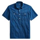Polo Ralph Lauren Standard Fit Cotton Shirt Dark Indigo/white Multi