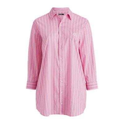 Ralph Lauren Cotton-blend Sleep Shirt Pinkstp