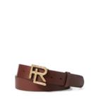 Ralph Lauren Rl Vachetta Leather Belt Dark Brown