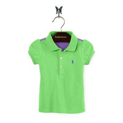 Ralph Lauren Color-block Stretch Polo Shirt Alfalfa 18m
