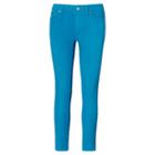 Ralph Lauren Lauren Premier Cropped Skinny Jean Blue Water Turquoise Wash