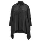 Polo Ralph Lauren Silk Poncho Shirt Polo Black