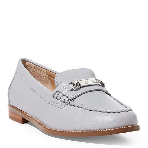 Ralph Lauren Lauren Bedelia Calfskin Loafer Latte