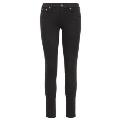 Ralph Lauren Tompkins Sateen Skinny Jean Polo Black