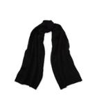 Ralph Lauren Cable Wool-cashmere Scarf Polo Black