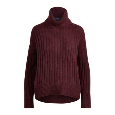 Ralph Lauren Alpaca-wool Turtleneck Sweater Wine