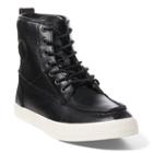Polo Ralph Lauren Tynedale Oiled Leather Sneaker Black