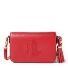 Ralph Lauren Lauren Carmen Leather Crossbody Bag Red