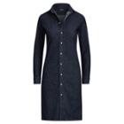 Ralph Lauren Stretch Denim Shirtdress Blue