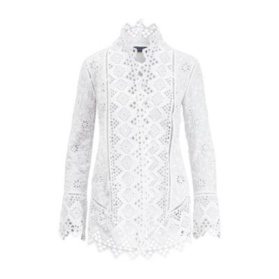 Ralph Lauren Embroidered Cotton Jacket Pure White