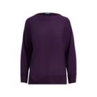 Ralph Lauren Silk-blend Dolman Sweater Dark Mulberry