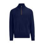 Ralph Lauren Merino Wool Half-zip Sweater French Navy