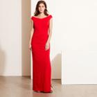 Ralph Lauren Lauren Stretch Jersey Gown Red