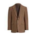 Ralph Lauren Houndstooth Twill Sport Coat Brown And Tan