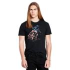 Ralph Lauren Denim & Supply Cotton Jersey Graphic Tee Polo Black American Rider
