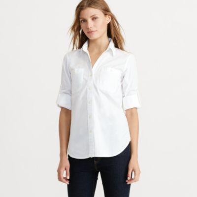 Ralph Lauren Rolled-cuff Cotton Shirt White