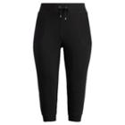 Ralph Lauren Lauren Woman Cropped Skinny Sweatpants Polo Black
