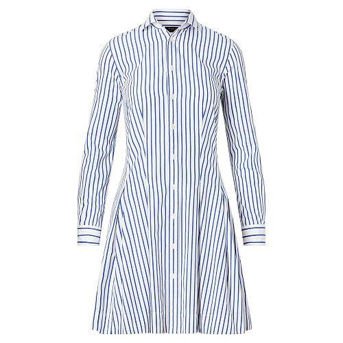 Polo Ralph Lauren Pleated Poplin Shirtdress 266 White/regatta