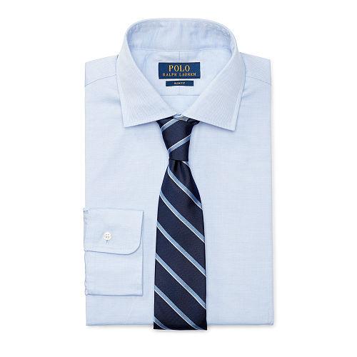Polo Ralph Lauren Slim-fit Cotton Dobby Shirt Blue/white