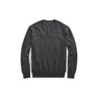 Ralph Lauren Slim Fit Cotton V-neck Sweater Dark Charcoal Heather