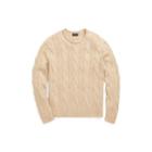 Ralph Lauren Boxy Cable Cotton Sweater Natural