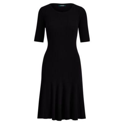 Ralph Lauren Fit-and-flare Dress Polo Black