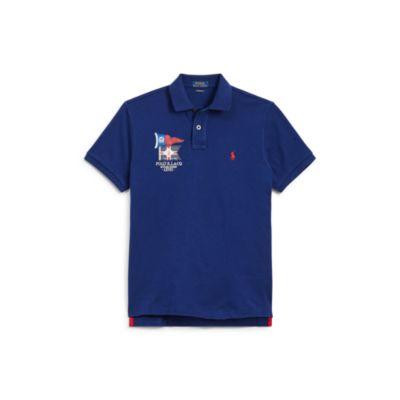 Ralph Lauren Custom Slim Fit Mesh Polo Holiday Navy