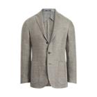 Ralph Lauren Morgan Twill Suit Jacket Grey/light Grey