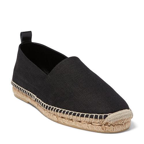 Ralph Lauren Bowsworth Linen Espadrille Black