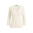 Ralph Lauren Ribbed Cotton-blend Knit Top Natural