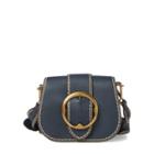 Ralph Lauren Pebbled Leather Lennox Bag Navy