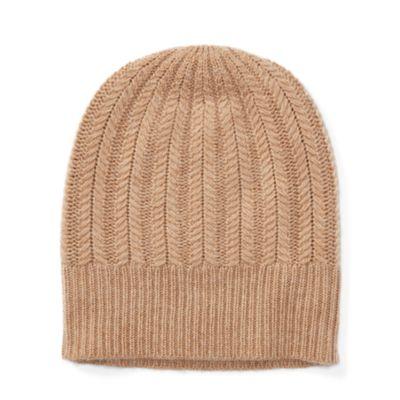 Ralph Lauren Wool-cashmere Herringbone Hat Camel