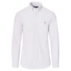 Polo Ralph Lauren Slim-fit Stretch Oxford Shirt Purple/white