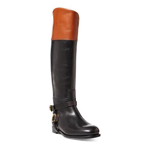 Ralph Lauren Sade Burnished Calfskin Boot