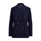 Ralph Lauren Double-breasted Wool Blazer Rl Navy