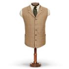 Ralph Lauren Rrl Linen-blend Tweed Lapel Vest
