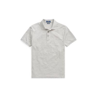 Ralph Lauren Custom Slim Stretch Mesh Polo Andover Heather/tonal Pp