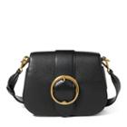 Polo Ralph Lauren Leather Large Belt Saddle Bag