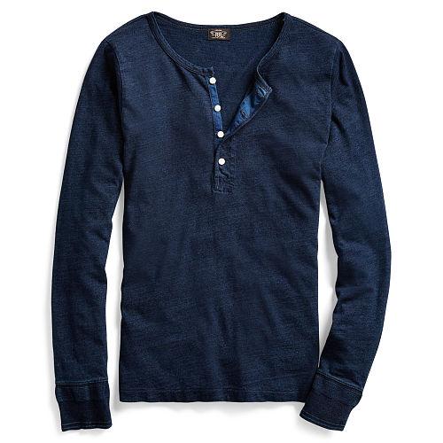 Ralph Lauren Rrl Cotton-linen Jersey Henley