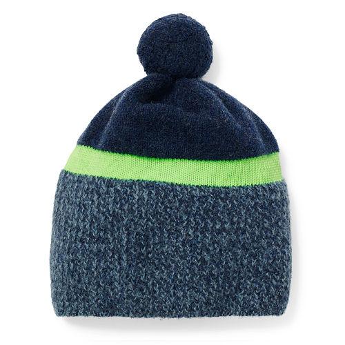 Polo Ralph Lauren Merino Wool Pom-pom Hat Indigo/neon Green