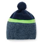 Polo Ralph Lauren Merino Wool Pom-pom Hat Indigo/neon Green