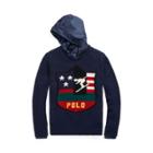 Ralph Lauren Intarsia Wool Hooded Sweater Navy